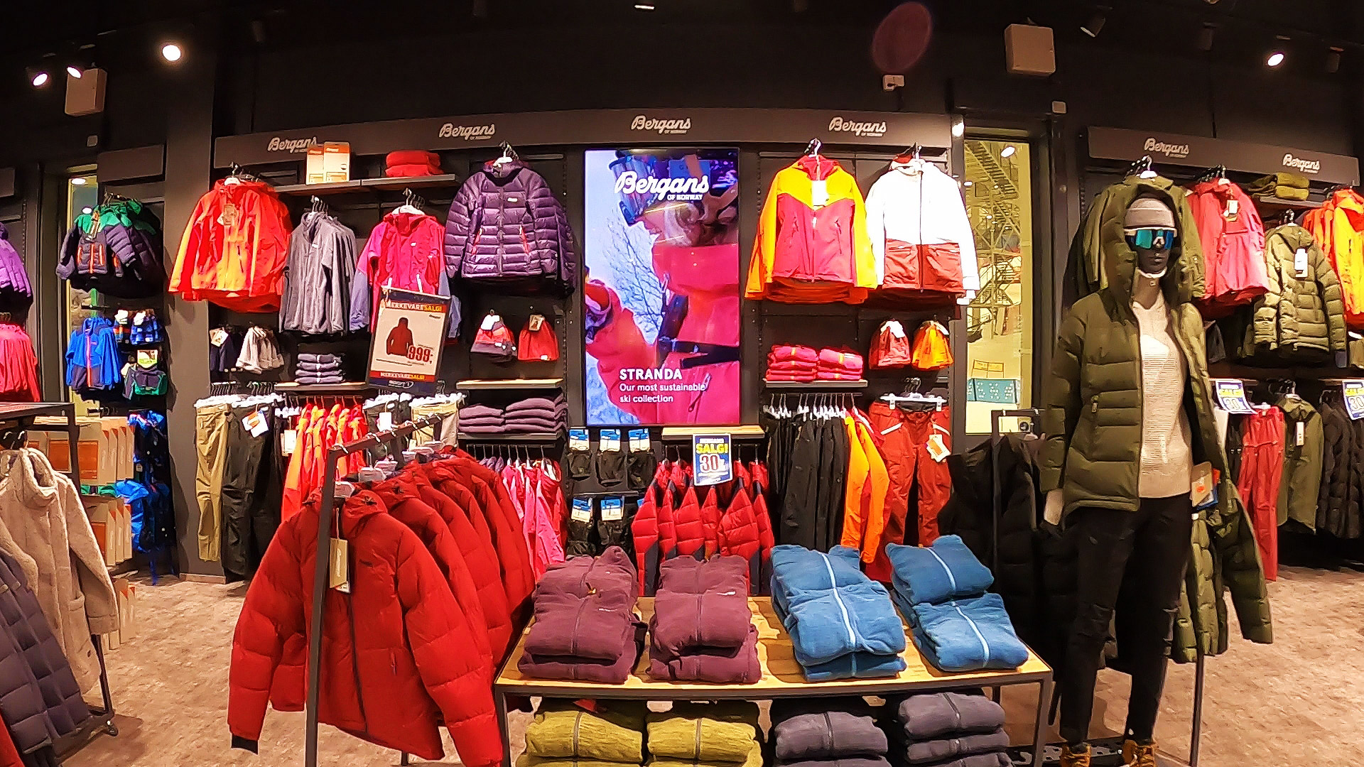 Norway s most unique sportswear concept store uses digital signage